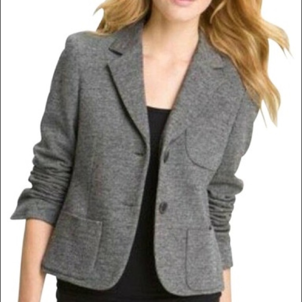 Theory Gray Nillian K Blazer Jacket